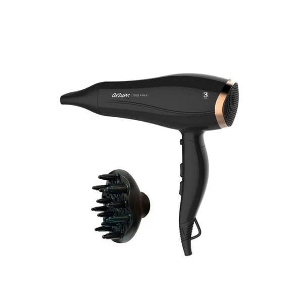 Sèche Cheveux Professionnel ARZUM Pliable 2300W Noir (AR5046) Sèche Cheveux Professionnel ARZUM Pliable 2300W Noir (AR5046)
